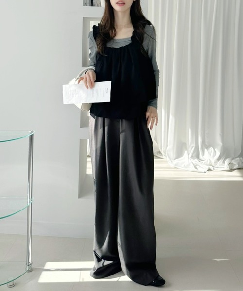 Ada.(エイダ)の「ティアード フリル ビスチェ トップス(その他トップス・レディース・ブラック/チャコール/ブラウン・FREE)」の16枚目の写真