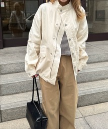 CANAL JEAN | El mar　コットンナイロンスタンドカラーブルゾン(ブルゾン)