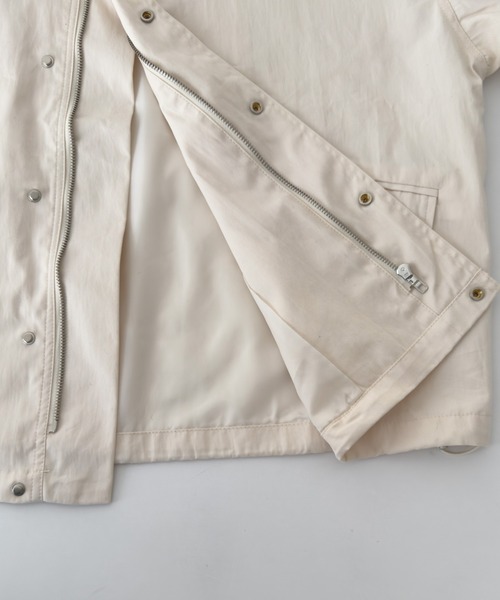 CANAL JEAN（キャナルジーン）の「El mar　コットンナイロンスタンドカラーブルゾン（ブルゾン・レディース・アイボリー/チャコールグレー・ONE SIZE）」の16枚目の写真