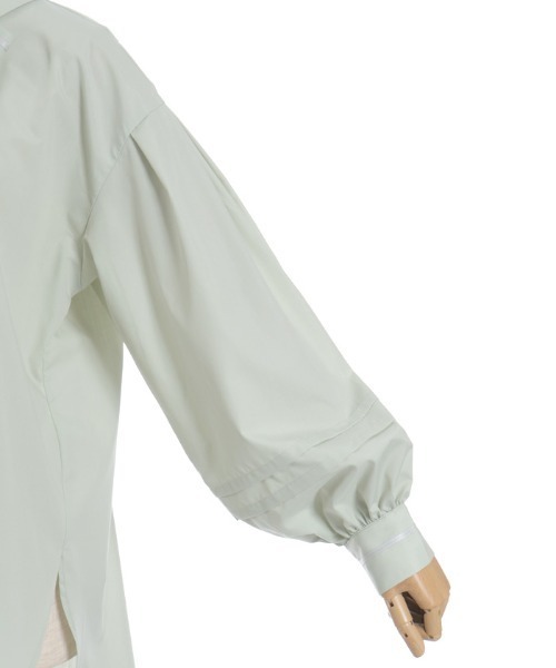 axes femme（アクシーズファム）の「ラインリボンオーバーシャツ（シャツ/ブラウス・レディース・グリーン/モカ/ホワイト・FREE）」の19枚目の写真