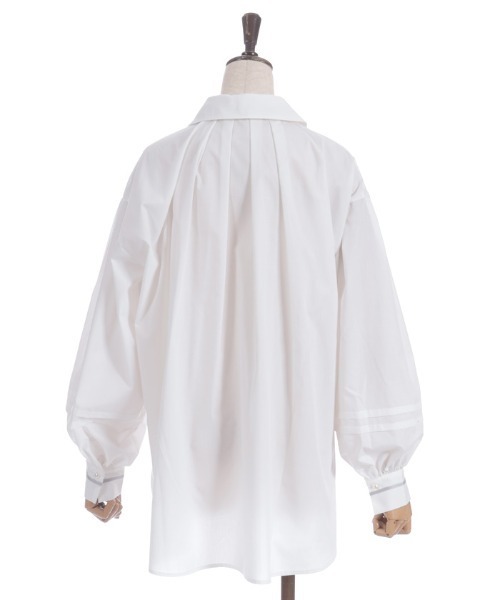 axes femme（アクシーズファム）の「ラインリボンオーバーシャツ（シャツ/ブラウス・レディース・グリーン/モカ/ホワイト・FREE）」の16枚目の写真