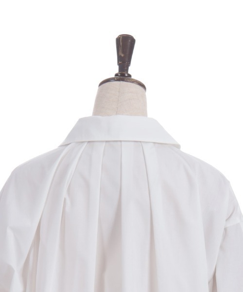 axes femme（アクシーズファム）の「ラインリボンオーバーシャツ（シャツ/ブラウス・レディース・グリーン/モカ/ホワイト・FREE）」の12枚目の写真