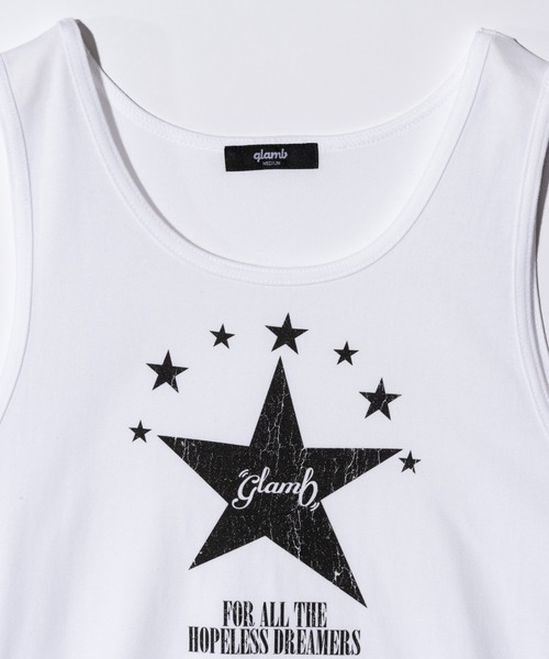 glamb（グラム）の「Star Tank Top / スタータンクトップ（タンクトップ・メンズ・ブラック/ホワイト・S/M/L）」の15枚目の写真