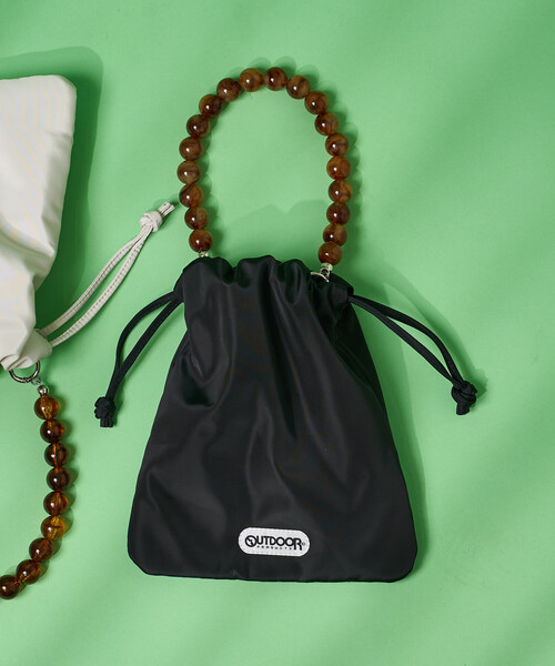 FREAK'S STORE(フリークスストア)の「OUTDOOR PRODUCTS × FREAK'S STORE/アウトドアプロダクツ 別注 2WAY ビーズハンドバッグ(ショルダーバッグ・レディース・ブラック/ナチュラル・ONE SIZE)」の13枚目の写真
