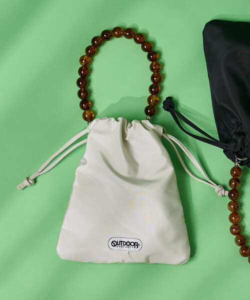 FREAK'S STORE(フリークスストア)の「OUTDOOR PRODUCTS × FREAK'S STORE/アウトドアプロダクツ 別注 2WAY ビーズハンドバッグ(ショルダーバッグ・レディース・ブラック/ナチュラル・ONE SIZE)」の14枚目の写真
