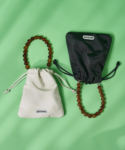 FREAK'S STORE(フリークスストア)の「OUTDOOR PRODUCTS × FREAK'S STORE/アウトドアプロダクツ 別注 2WAY ビーズハンドバッグ(ショルダーバッグ・レディース・ブラック/ナチュラル・ONE SIZE)」の15枚目の写真