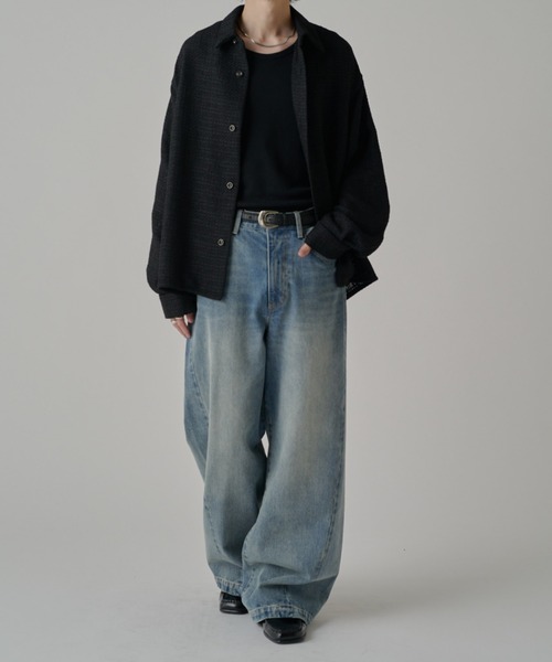 Lui's（ルイス）の「ファニーツイードシャツ（シャツ/ブラウス・メンズ・ブラック/ブラック系その他・S/M）」の21枚目の写真