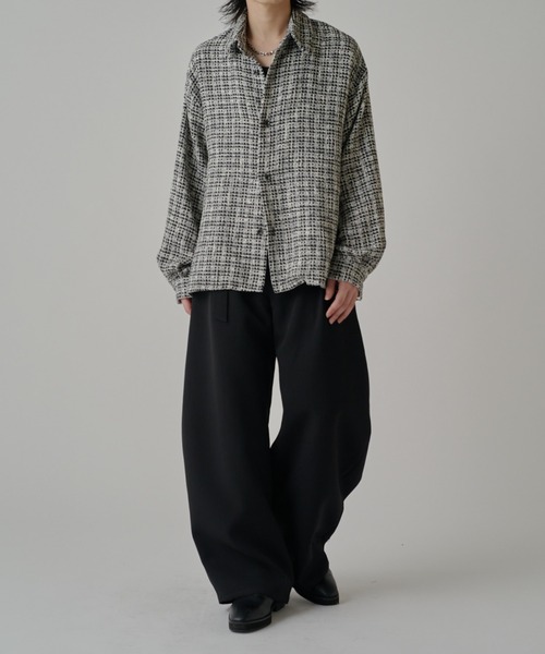 Lui's（ルイス）の「ファニーツイードシャツ（シャツ/ブラウス・メンズ・ブラック/ブラック系その他・S/M）」の13枚目の写真