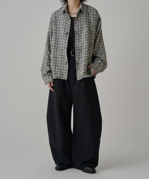 Lui's（ルイス）の「ファニーツイードシャツ（シャツ/ブラウス・メンズ・ブラック/ブラック系その他・S/M）」の14枚目の写真