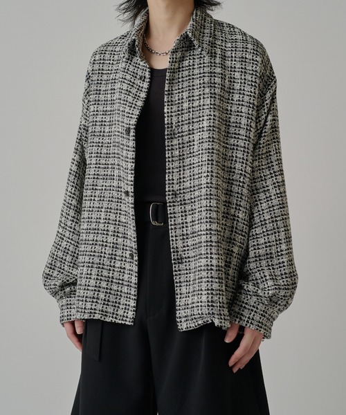 Lui's（ルイス）の「ファニーツイードシャツ（シャツ/ブラウス・メンズ・ブラック/ブラック系その他・S/M）」の10枚目の写真