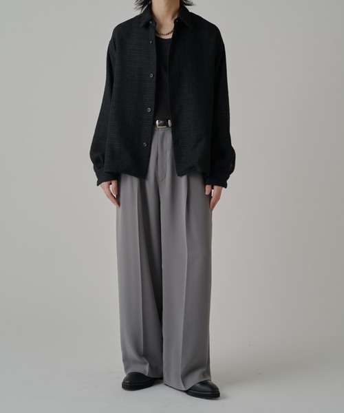 Lui's（ルイス）の「ファニーツイードシャツ（シャツ/ブラウス・メンズ・ブラック/ブラック系その他・S/M）」の7枚目の写真