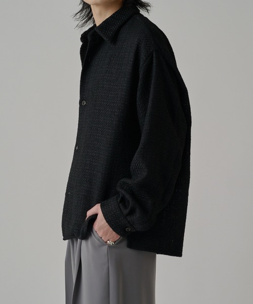 Lui's（ルイス）の「ファニーツイードシャツ（シャツ/ブラウス・メンズ・ブラック/ブラック系その他・S/M）」の5枚目の写真