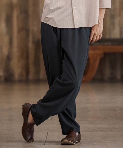 CAMBIO(カンビオ)の「mp14680-Seersucker Balloon Pants バルーンパンツ(CAM26SS-018)(その他パンツ・メンズ・ブラック/ベージュ/チャコール・L/M/S)」の4枚目の写真