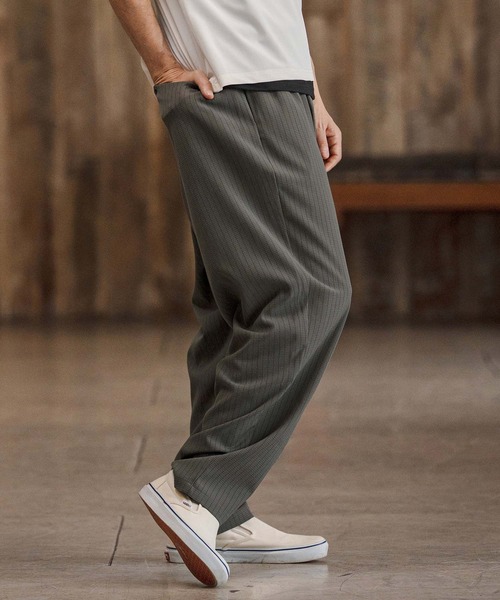 CAMBIO(カンビオ)の「mp14680-Seersucker Balloon Pants バルーンパンツ(CAM26SS-018)(その他パンツ・メンズ・ブラック/ベージュ/チャコール・L/M/S)」の12枚目の写真