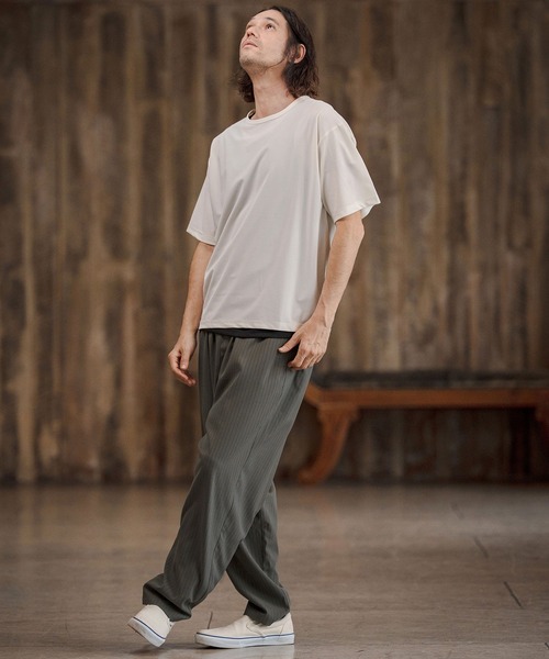 CAMBIO(カンビオ)の「mp14680-Seersucker Balloon Pants バルーンパンツ(CAM26SS-018)(その他パンツ・メンズ・ブラック/ベージュ/チャコール・L/M/S)」の14枚目の写真