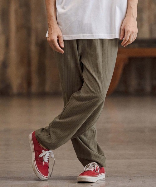 CAMBIO(カンビオ)の「mp14680-Seersucker Balloon Pants バルーンパンツ(CAM26SS-018)(その他パンツ・メンズ・ブラック/ベージュ/チャコール・L/M/S)」の16枚目の写真