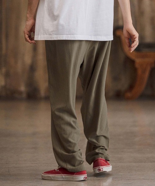 CAMBIO(カンビオ)の「mp14680-Seersucker Balloon Pants バルーンパンツ(CAM26SS-018)(その他パンツ・メンズ・ブラック/ベージュ/チャコール・L/M/S)」の18枚目の写真