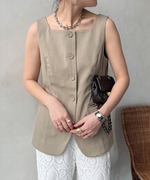 DouDou | 【WEB限定】スクエアネックベスト(ベスト)