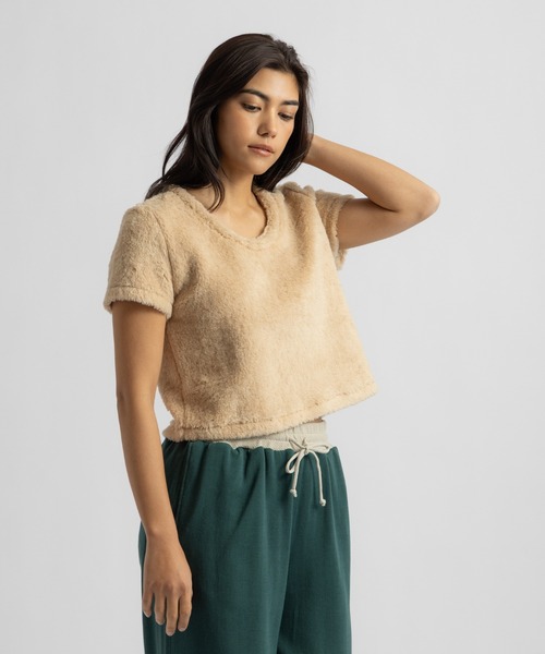 【ベージュ（27）】Alexis Shearling Tee  | WOMEN Alexis Shearling Tee| WOMENの通販はau PAY マーケット - 輸入雑貨の