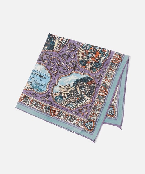 BINDU（ビンドゥー）の「＜BINDU＞CITY バンダナ 50×50（バンダナ/スカーフ・レディース・ライラック/オレンジ/ピンク/イエロー・FREE）」の2枚目の写真