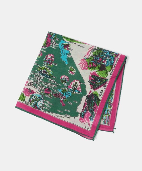 BINDU（ビンドゥー）の「＜BINDU＞CITY バンダナ 50×50（バンダナ/スカーフ・レディース・ライラック/オレンジ/ピンク/イエロー・FREE）」の8枚目の写真