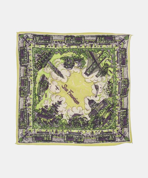 BINDU（ビンドゥー）の「＜BINDU＞CITY バンダナ 50×50（バンダナ/スカーフ・レディース・ライラック/オレンジ/ピンク/イエロー・FREE）」の12枚目の写真