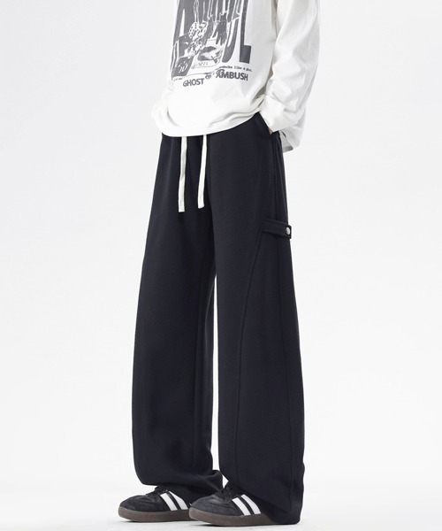 neos（ネオス）の「【neos】ユニセックス サイドボタン 立体 ルーズ セミワイド スウェット パンツ メンズ レディース（スウェットパンツ・メンズ・グレー/アイボリー/ブラック・LARGE/X-LARGE/MEDIUM）」の15枚目の写真