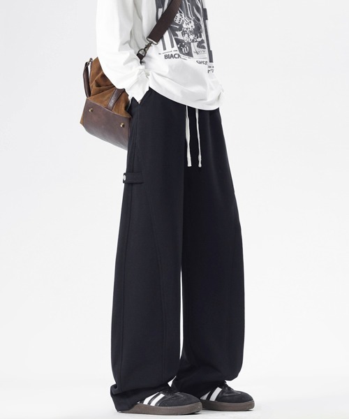 neos（ネオス）の「【neos】ユニセックス サイドボタン 立体 ルーズ セミワイド スウェット パンツ メンズ レディース（スウェットパンツ・メンズ・グレー/アイボリー/ブラック・LARGE/X-LARGE/MEDIUM）」の18枚目の写真