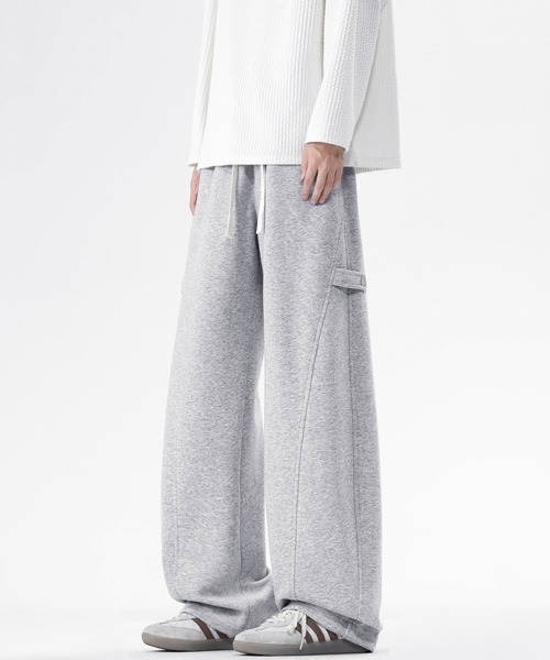 neos（ネオス）の「【neos】ユニセックス サイドボタン 立体 ルーズ セミワイド スウェット パンツ メンズ レディース（スウェットパンツ・メンズ・グレー/アイボリー/ブラック・LARGE/X-LARGE/MEDIUM）」の21枚目の写真