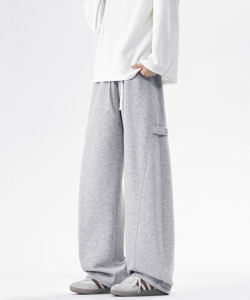 neos（ネオス）の「【neos】ユニセックス サイドボタン 立体 ルーズ セミワイド スウェット パンツ メンズ レディース（スウェットパンツ・メンズ・グレー/アイボリー/ブラック・LARGE/X-LARGE/MEDIUM）」の22枚目の写真