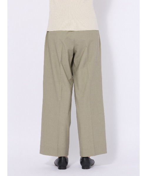 SUIT SQUARE（スーツスクエア）の「ワイドパンツ ウォッシャブル ストレッチ UVカット TRトロピカル 無地（スラックス・レディース・カーキ/ネイビー・40(11号)/38(9号)/36(7号)）」の8枚目の写真