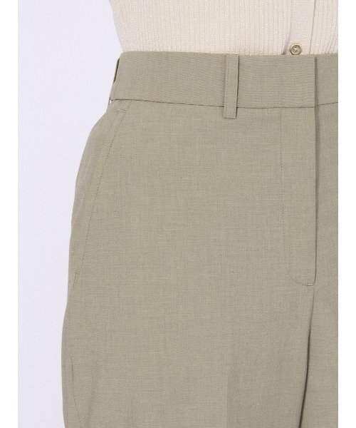 SUIT SQUARE（スーツスクエア）の「ワイドパンツ ウォッシャブル ストレッチ UVカット TRトロピカル 無地（スラックス・レディース・カーキ/ネイビー・40(11号)/38(9号)/36(7号)）」の9枚目の写真
