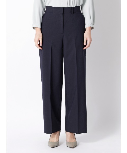 SUIT SQUARE（スーツスクエア）の「ワイドパンツ ウォッシャブル ストレッチ UVカット TRトロピカル 無地（スラックス・レディース・カーキ/ネイビー・40(11号)/38(9号)/36(7号)）」の15枚目の写真