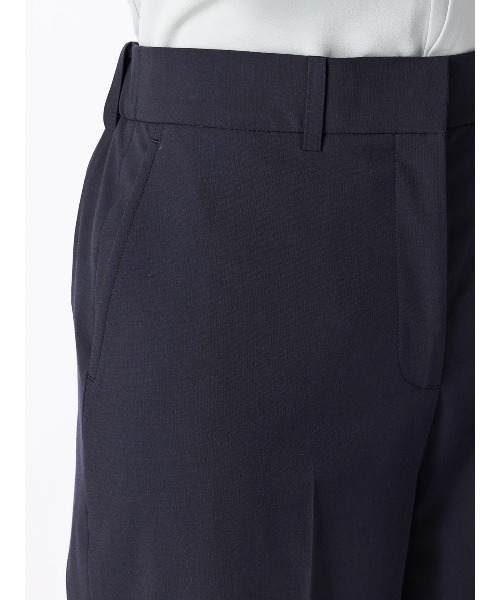 SUIT SQUARE（スーツスクエア）の「ワイドパンツ ウォッシャブル ストレッチ UVカット TRトロピカル 無地（スラックス・レディース・カーキ/ネイビー・40(11号)/38(9号)/36(7号)）」の18枚目の写真