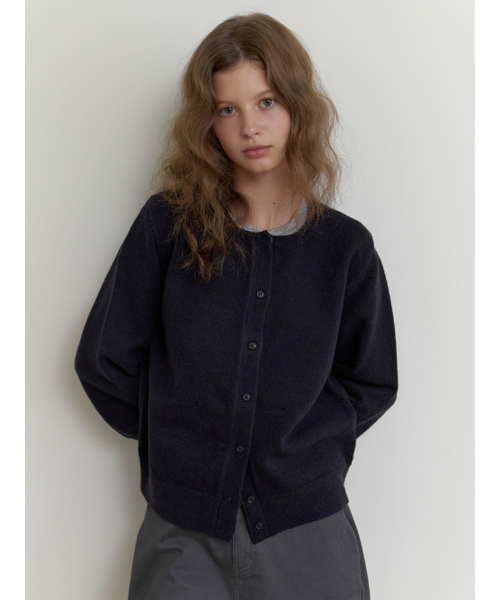 THEMITTEN(ザ・ミトン)の「Bree round cardigan (navy)(カーディガン/ボレロ・レディース・その他・FREE)」の1枚目の写真
