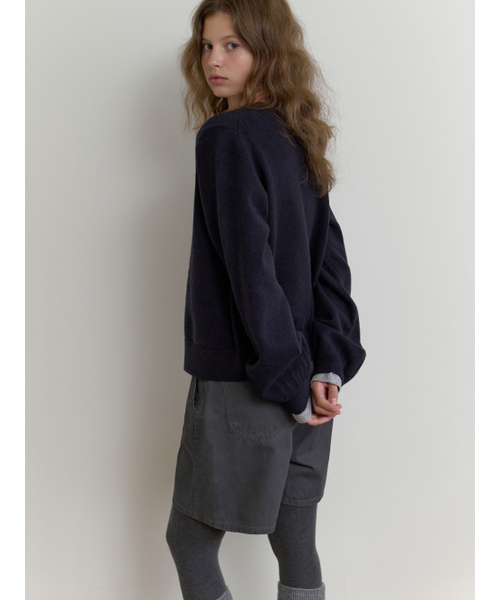 THEMITTEN(ザ・ミトン)の「Bree round cardigan (navy)(カーディガン/ボレロ・レディース・その他・FREE)」の4枚目の写真