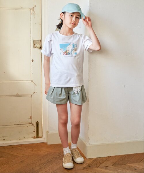 ikka(イッカ)の「【接触冷感/親子コーデ】袖タック冷感プリントTシャツ(120~160cm)(Tシャツ/カットソー・キッズ・ライトパープル/ホワイト/オフホワイト/チャコール・140/120/130/150/160)」の11枚目の写真