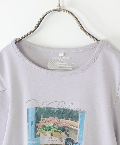 ikka(イッカ)の「【接触冷感/親子コーデ】袖タック冷感プリントTシャツ(120~160cm)(Tシャツ/カットソー・キッズ・ライトパープル/ホワイト/オフホワイト/チャコール・140/120/130/150/160)」の20枚目の写真