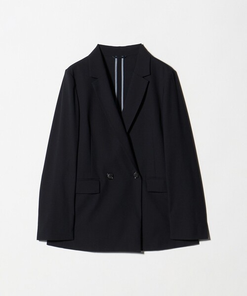 green label relaxing（グリーンレーベルリラクシング）の「［size SHORTあり］ライト カチリラ ダブルジャケット（その他アウター・レディース・ライトグレー/ネイビー・40/38/36/SHORT）」の9枚目の写真