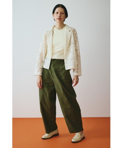 HeRIN.CYE(ヘリンドットサイ)の「Round form baker pants ラウンドフォルムベイカーパンツ(その他パンツ・レディース・ホワイト/カーキ/ブラック・38/36)」の5枚目の写真