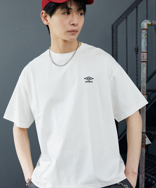 UMBRO(アンブロ)の「UMBRO × PUBLUX/アンブロ <吸水速乾>別注 プレーティング 天竺 ワンポイント Tシャツ 限定展開(Tシャツ/カットソー・メンズ・ブラック/チャコールグレー/ライトグレー/ホワイト・LARGE/MEDIUM)」の19枚目の写真
