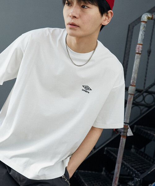UMBRO(アンブロ)の「UMBRO × PUBLUX/アンブロ <吸水速乾>別注 プレーティング 天竺 ワンポイント Tシャツ 限定展開(Tシャツ/カットソー・メンズ・ブラック/チャコールグレー/ライトグレー/ホワイト・LARGE/MEDIUM)」の15枚目の写真