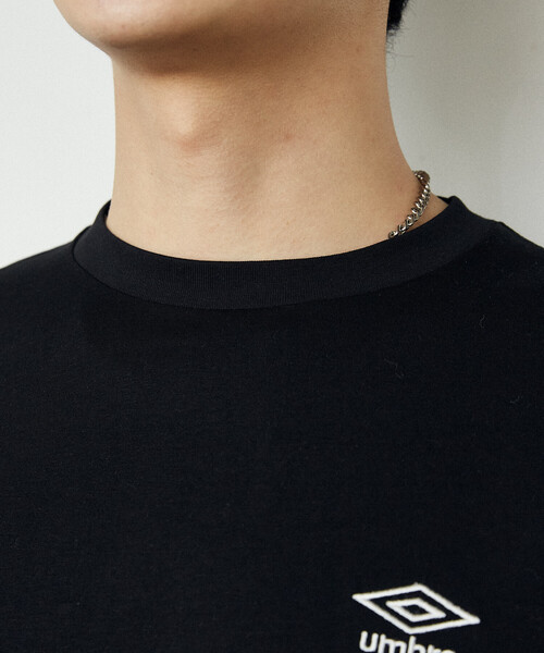 UMBRO(アンブロ)の「UMBRO × PUBLUX/アンブロ <吸水速乾>別注 プレーティング 天竺 ワンポイント Tシャツ 限定展開(Tシャツ/カットソー・メンズ・ブラック/チャコールグレー/ライトグレー/ホワイト・LARGE/MEDIUM)」の8枚目の写真