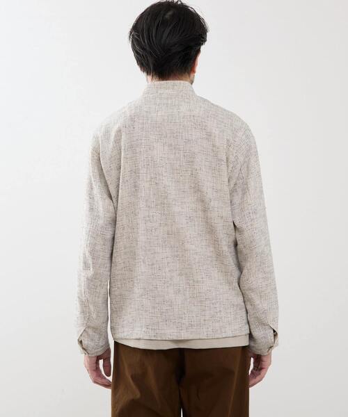 MEN'S MELROSE(メンズメルローズ)の「ビシュウサマーツィードボンバージャケット(ブルゾン・メンズ・アイボリー/ブルー/ネイビー・2/3/4/5)」の6枚目の写真