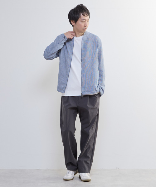 MEN'S MELROSE(メンズメルローズ)の「ビシュウサマーツィードボンバージャケット(ブルゾン・メンズ・アイボリー/ブルー/ネイビー・2/3/4/5)」の22枚目の写真