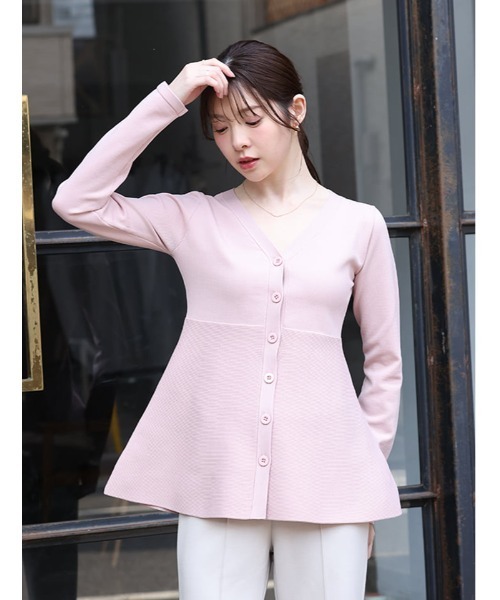 fifth(フィフス)の「Vネックペプラムニット(ニット/セーター・レディース・ブラック/ベージュ/ピンク・M)」の17枚目の写真