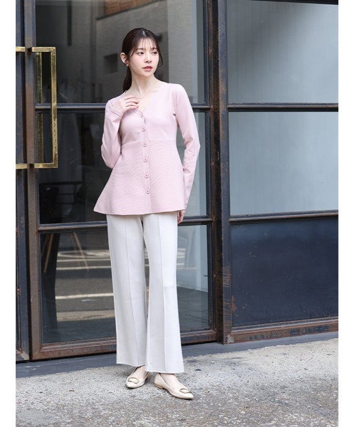 fifth(フィフス)の「Vネックペプラムニット(ニット/セーター・レディース・ブラック/ベージュ/ピンク・M)」の19枚目の写真