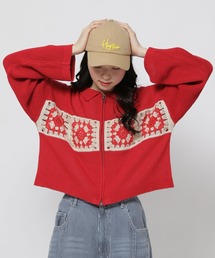 niko and... | クロシェZIPカーディガン(カーディガン/ボレロ)