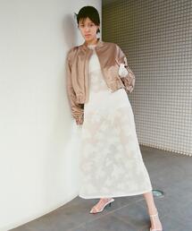 CODE A（コードエー）の「flower mesh dress（ワンピース）」