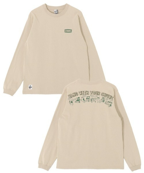 CHUMS（チャムス）の「【CHUMS】Anti-Bug Hunting Bug L/S T-Shirt（Tシャツ/カットソー・メンズ・カーキ/ブラック/グリーン/ホワイト・LARGE/X-LARGE/MEDIUM）」の3枚目の写真